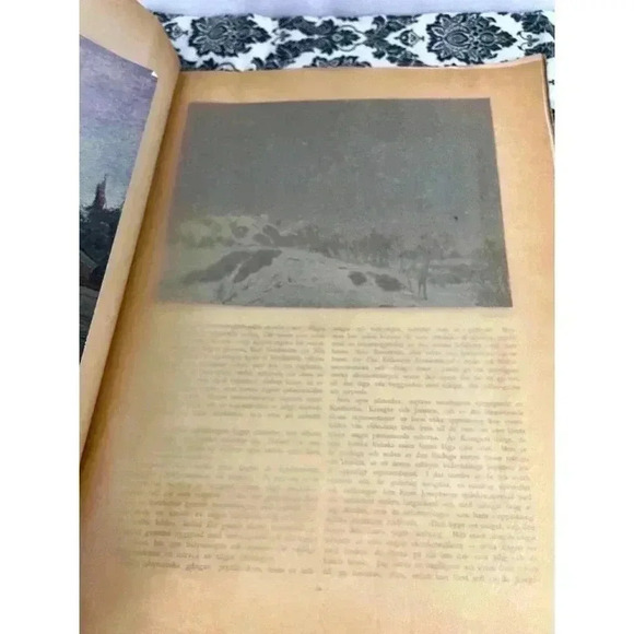 RARE Swedish Art Large Handmade Book 1919 Antique Artwork Reprints Cover - Picture 6 of 12